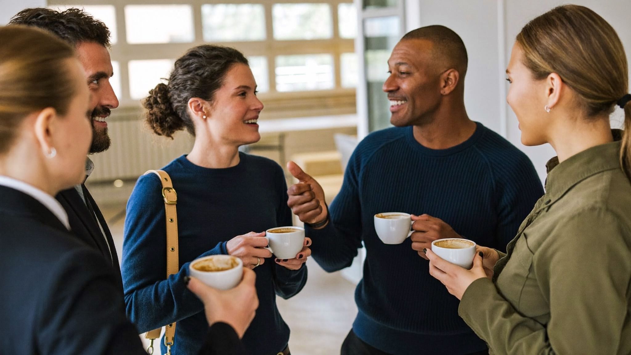 Équipe d'une entreprise couverte par une mutuelle collective conforme à sa convention